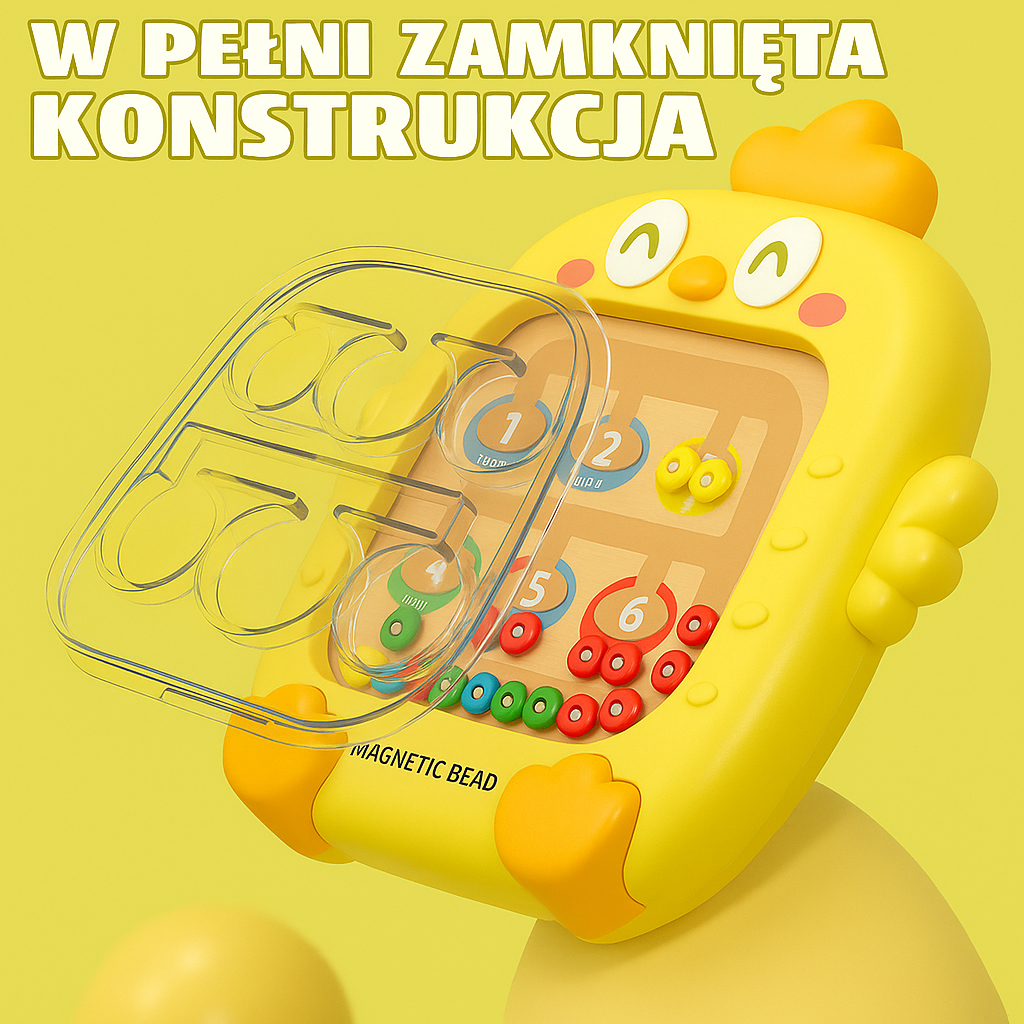 Labirynt w kształcie kurczaczka - zabawka edukacyjna dla dzieci