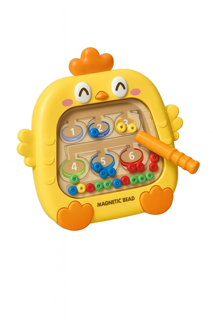 Labirynt w kształcie kurczaczka - zabawka edukacyjna dla dzieci