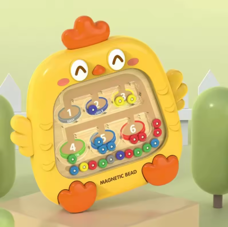 Labirynt w kształcie kurczaczka - zabawka edukacyjna dla dzieci