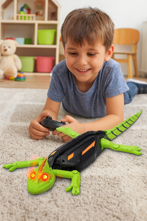 Interaktywny Gekon Hexbots - chodzi po ścianach